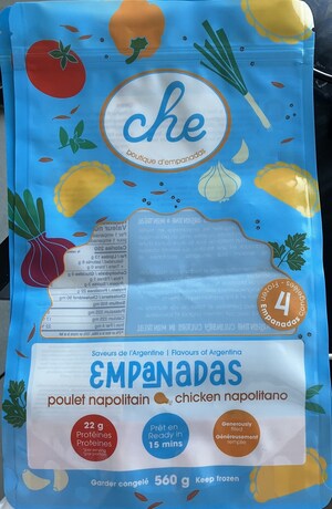 Présence non déclarée de sulfites dans des empanadas au poulet préparées et vendues par l'entreprise CHE boutique d'empanadas inc.