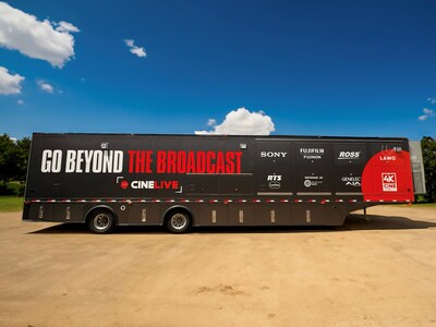CINELIVE, a new outside broadcast (OB) truck experience optimized for live entertainment and corporate events, has debuted a new 53-foot 4K HDR cinematic trailer, incorporating Sony's latest production technologies. The mobile unit supports IMAG and streaming and will be used for large live productions, offering an option to achieve a comprehensive cinematic style while offering a user experience familiar to the broadcast community.
