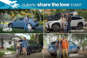 SUBARU OF AMERICA'S ANNUAL SHARE THE LOVE EVENT REACHES $288 MILLION IN CHARITABLE <em>DONATIONS</em>