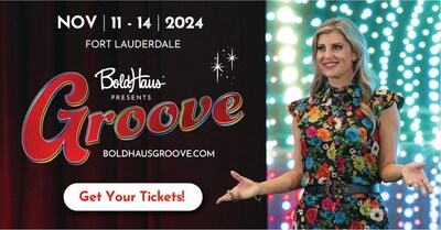 BoldHaus Groove is the premier growth summit for solo entrepreneurs and small firms serving B2B and corporate clients. This year's event is taking place Nov. 11 - 14, 2024 in Fort Lauderdale, Fla. Attendees will learn how to acquire more of their right-fit clients while scaling their businesses profitably. To learn more visit: www.BoldHausGroove.com. (PRNewsfoto/BoldHaus)