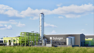 Rendering of Solugen's new 500,000 sf Bioforge Marshall facility.