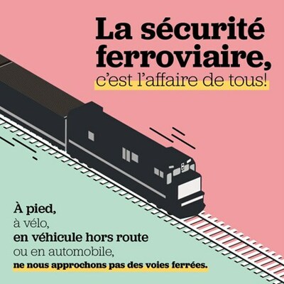 Scurit ferroviaire - La vigilance aux abords des voies ferres : toujours de mise (Groupe CNW/Ministre des Transports et de la Mobilit durable)
