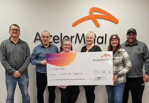 ArcelorMittal et ses employés de Fermont et Port-Cartier établissent un nouveau record avec un don de 392 468 $ à Centraide Duplessis