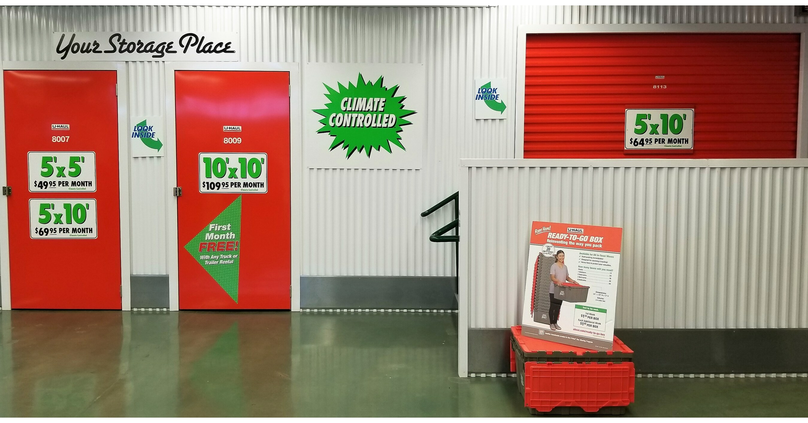 UHaul Offers 30 Days Free Storage at 10 Stores in Southern Louisiana