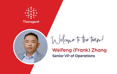 Welcome to the team Weifeng "Frank" Zhang! Frank Z will be joining as Theragent's Senior VP of Operations