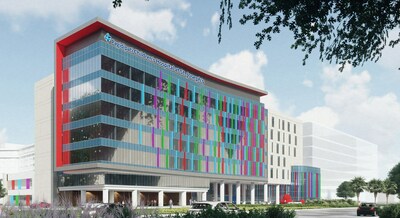An artist's rendering of the Pagidipati Children's Hospital at St. Joseph's, which BayCare plans to build in Tampa by 2030, shows what the facility could look like. The name will remain St. Joseph's Children's Hospital until the new pediatric hospital opens.