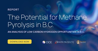 Download The Potential for Methane Pyrolysis in B.C. report from www.cice.ca. (CNW Group/B.C. Centre for Innovation and Clean Energy)
