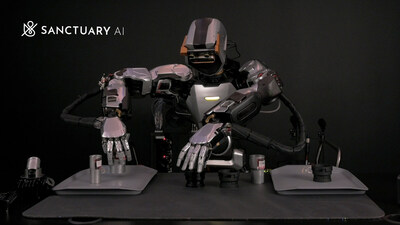 Sanctuary AI's general purpose robot Phoenix™ sorts mechanical parts at human equivalent speed (CNW Group/Sanctuary AI)