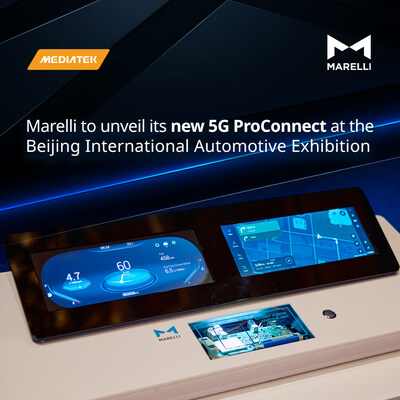 Marelli will introduce ProConnect, a fully integrated cluster with infotainment and 5G telematics, at the Beijing International Automotive Exhibition 2024.
