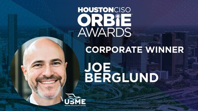 Corporate ORBIE Winner, Joe Berglund of US Med-Equip