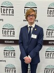 High school student Pierce Wright at the TerraNYC STEM Fair where he placed first for his Medicine & Health Sciences project that predicts proper response to incoming 911 calls.