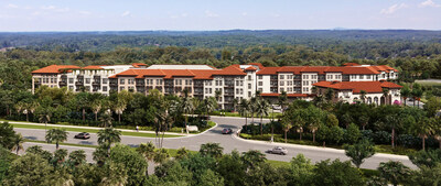 The Mediterranean-style complex will include 131 one-bedroom, 72 two-bedroom, and 18 three-bedroom apartments.