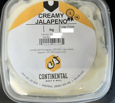 Creamy jalapeno (Groupe CNW/Ministre de l'Agriculture, des Pcheries et de l'Alimentation)