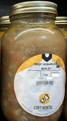 Beef mushroom barley (Groupe CNW/Ministre de l'Agriculture, des Pcheries et de l'Alimentation)