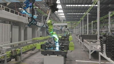 La fotografía muestra la planta de fabricación inteligente de Zoomlion Access. (Fuente: Zoomlion) (PRNewsfoto/Xinhua Silk Road)