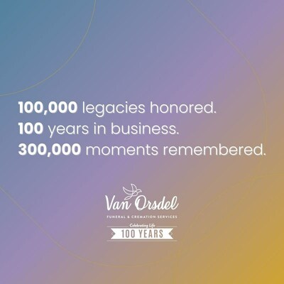 Van Orsdel has served 100,000 individuals and their families in the last 100 years.