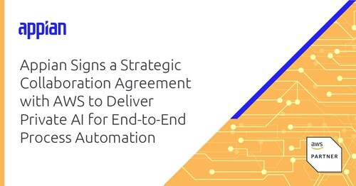Appian announces that it has signed a Strategic Collaboration Agreement (SCA) with Amazon Web Services (AWS) to make generative artificial intelligence (AI) more accessible to enterprise business processes. Appian announces that it has signed a Strategic Collaboration Agreement (SCA) with Amazon Web Services (AWS) to make generative artificial intelligence (AI) more accessible to enterprise business processes.