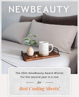 The Original PeachSkinSheets® Takes Home 2024 NewBeauty Award for 'Best Cooling Sheets'