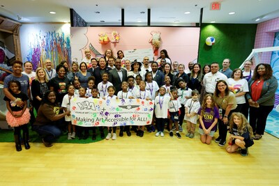 Genesis Inspiration Foundation check presentation to Young At Art Museum outside of Miami on Friday, March 8, 2024. (Photo/Genesis)