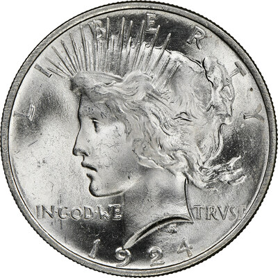 This U.S. silver dollar was minted in 1924 when National Coin Week was first observed. The 100th anniversary of National Coin Week is April 21-27, 2024 and some dealers and collectors will be deliberately putting into circulation old coins with collector value, according to the American Numismatic Association.