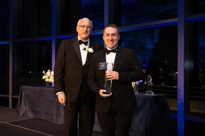 Nick Barash, executive director of Benchmark at Rye, receives Benchmark 2023 President's Award.