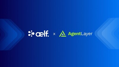 aelf and AgentLayer formed a strategic alliance to advance the integration of blockchain with artificial intelligence. (PRNewsfoto/aelf)