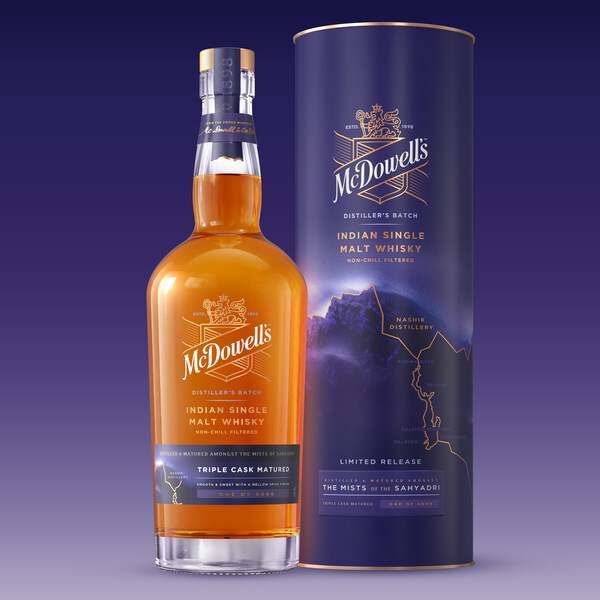 McDowell's & Co Distiller's Batch Indian Single Malt (PRNewsfoto/Diageo India)