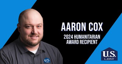 Aaron Cox is the winner of US LBM's 2024 Humanitarian Award.