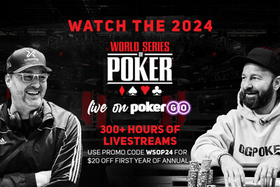 Watch the 2024 World Series of Poker live on PokerGO, where poker fans can find more than 300 hours of live coverage this summer.