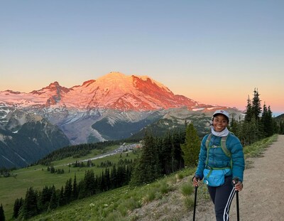 Travel Lemming Editor Chelsea Booker at Mount Rainier National Park in Washington