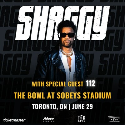 Shaggy and 112 June 29 2024 Summer Concert Series The Bowl at Sobeys Stadium Toronto (CNW Group/The Feldman Agency Inc.)