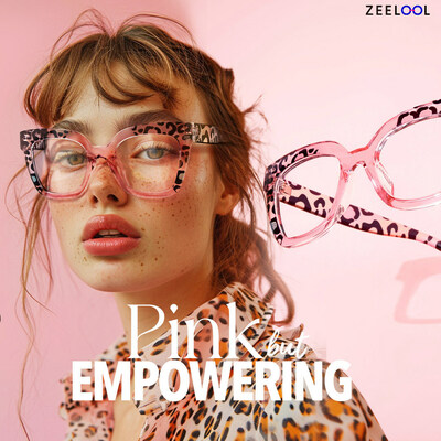 ZEELOOL Pink Leopard Glasses