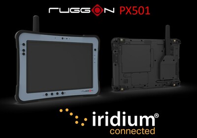 RuggON's Iridium Connected PX501 rugged tablet features a special antenna and built-in satcom module that lets you connect to the Iridium® satellite network (plus 5G and Wi-Fi 6E) - for reliable connectivity anywhere on the planet!