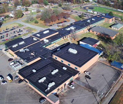 This solar project at Gretna High in Gretna, Virginia, is a testament to our collaboration with Sun Tribe Solar.