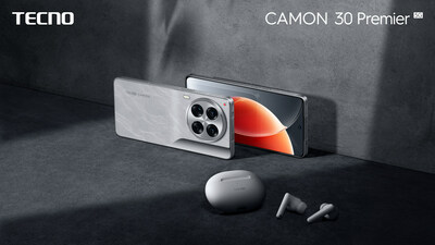 CAMON 30 Premier 5G's stylish design is inspired by classic rangefinder cameras.