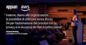 Appian sigla un accordo di collaborazione strategica con AWS per fornire Private AI per l'automazione dei processi end-to-end