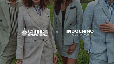 From the boardroom to the backcourt: Canada Basketball announces INDOCHINO as Official Partner. (CNW Group/Indochino Apparel Inc.)
