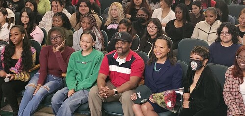 AAG Clarke with Inglewood HS Students