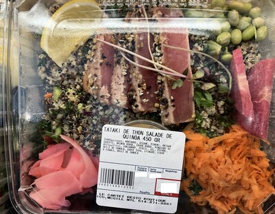 Tataki de thon salade de quinoa (Groupe CNW/Ministre de l'Agriculture, des Pcheries et de l'Alimentation)