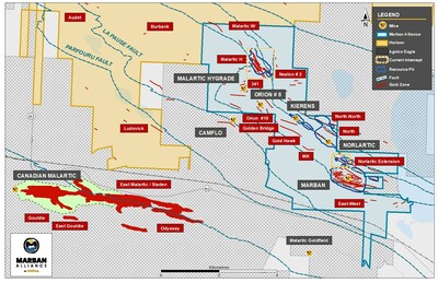 Figure 2: Marban Alliance Project Map (CNW Group/O3 Mining Inc.)