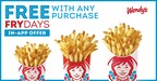 Best FRYday Yet: Wendy's Drops Free Any Size Hot & Crispy Fries With Any Purchase App Offer EVERY Friday Beginning April 19