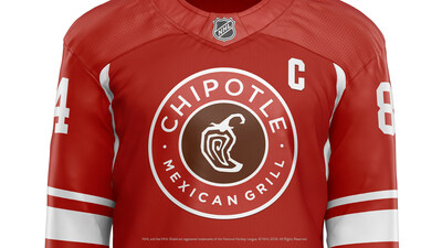 Chipotle is offering a BUY-ONE-GET-ONE (BOGO) deal on entrees to in-restaurant diners who wear a hockey jersey on Monday, April 22 after 3:00pm local time.