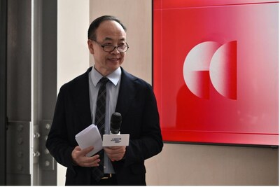 Mr. Geng Xiewei, the Commercial Counselor of the Consulate General of the People's Republic of China in Milan, delivered a speech.