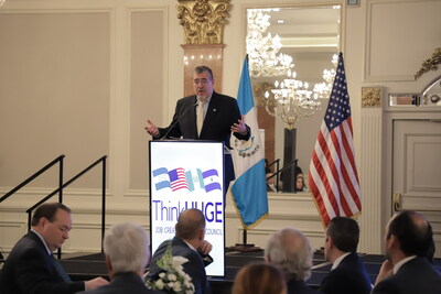 The President of Guatemala, Dr. Bernardo Arévalo, emphasized the significance of collaboration across sectors to achieve sustainable solutions.