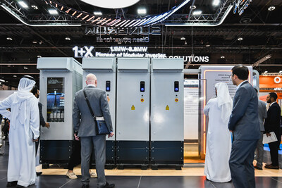 Sungrow exhibits utility inverter 1 X during WFES 2024 expo