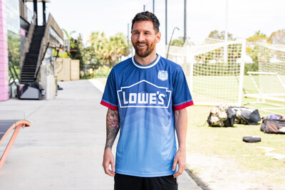 Lionel Messi is the first soccer player to join the Lowe's Home Team lineup of top NFL and NBA athletes who have helped improve communities around the country since 2020.