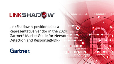 LinkShadow is positioned as a Representative Vendor in the 2024 Gartner® Market Guide for Network Detection and Response (NDR) (PRNewsfoto/LinkShadow)