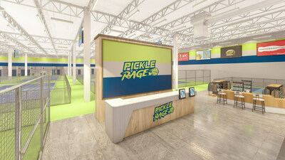 Rendering of PickleRage's Newest Corporate-Operated Location in Glen Burnie, Maryland.