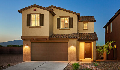 The Layla is one of five Richmond American floor plans available at Seasons at Blackhawk in Tucson, Arizona.