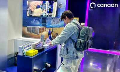 (Source: Canaan's booth in Blockchain Life 2024) (PRNewsfoto/Canaan) (Source: Canaan's booth in Blockchain Life 2024) (PRNewsfoto/Canaan)